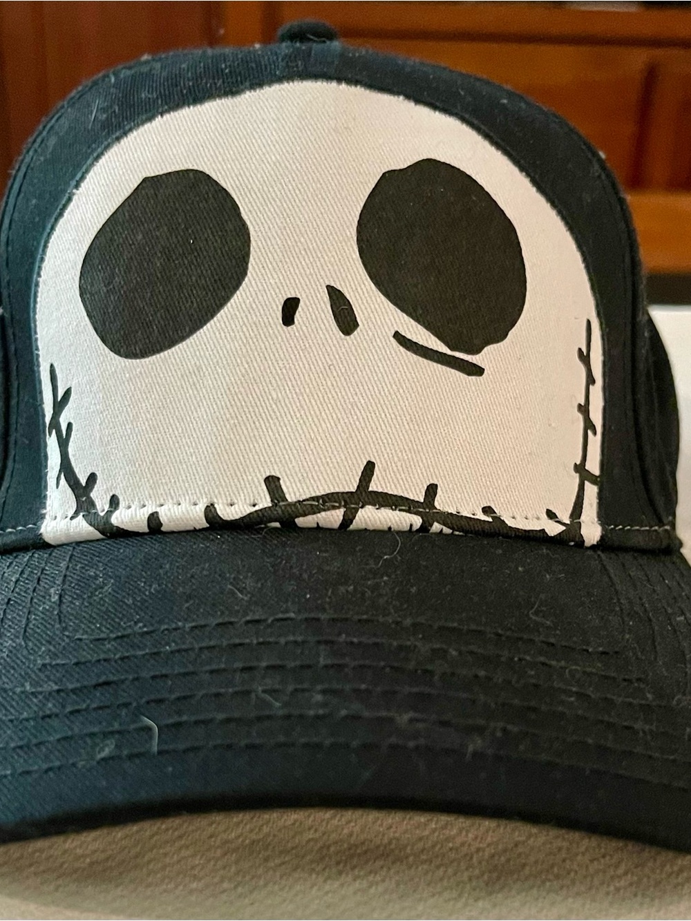 Black and White Skull Trucker Hat - Unbranded